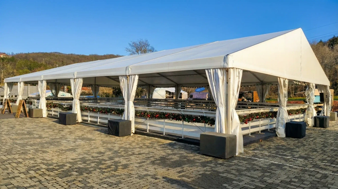 Шатер двухскатный 15х20 метров