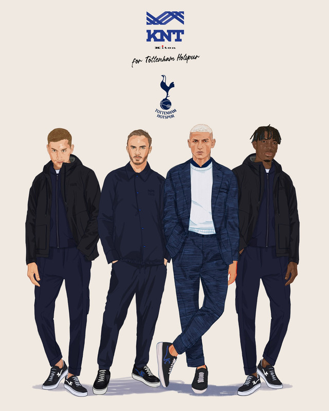 Kiton veste la squadra e i calciatori del Tottenham