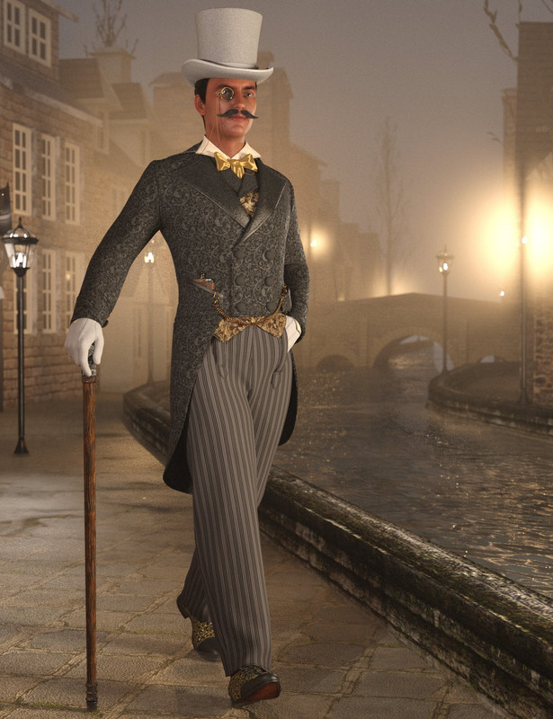 Victorian Gentleman's Evening Dress For Genesis 8 And 8.1 Males 2023 - Free  Daz 3D Models