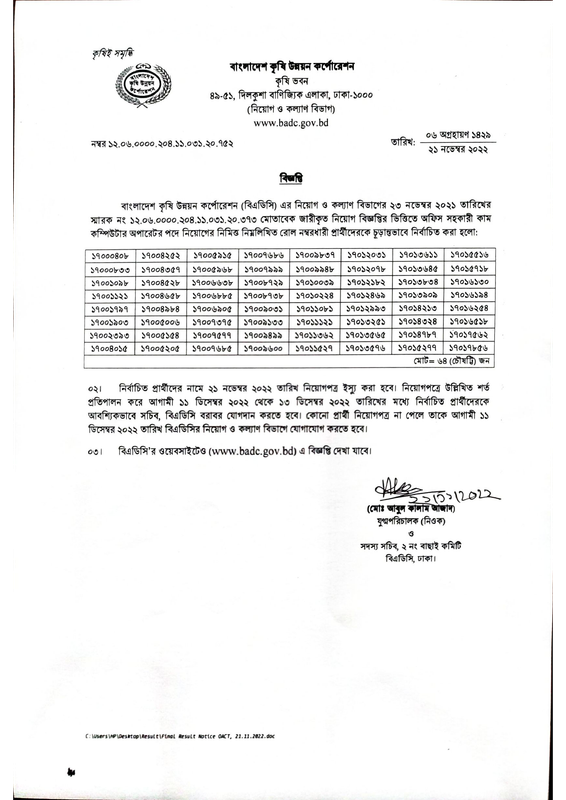 BADC-Office-Assistant-Cum-Computer-Operator-Final-Result-2022-PDF