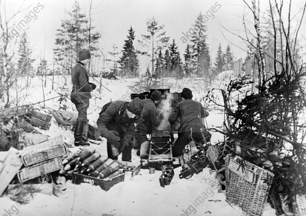 II. WK - Ostfront - Geschützstellung 1943