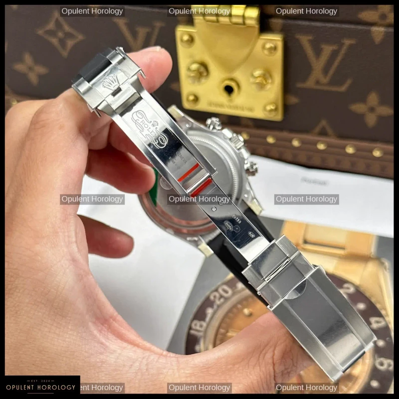 Rolex Daytona 126519LN Black Dial Diamond Indexes Oysterflex