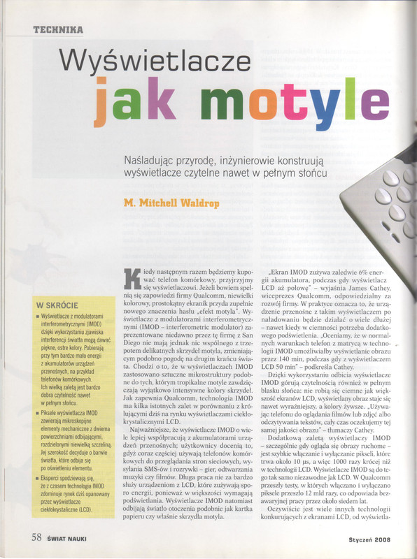 Świat Techniki 2008 Styczeń 01