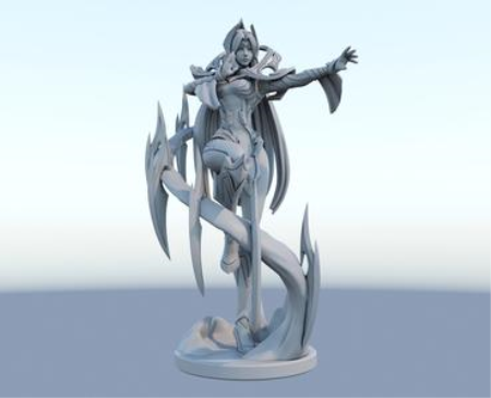Irelia League of Legends – 3D Print Model Irelia League of Legends – 3D Print Model