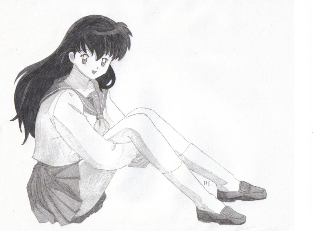 Hình vẽ Kikyou, Kagome, Sango bộ Inuyasha - Page 17 Kagome_by_mustangfire