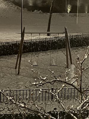 Another first: snow!!!