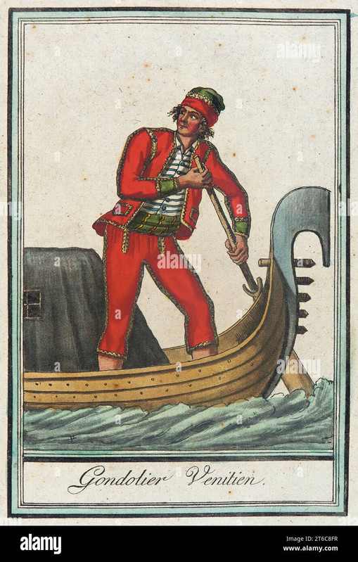 costumes de diffxe9rent pays gondolier venitien c1797 2T6C8FR