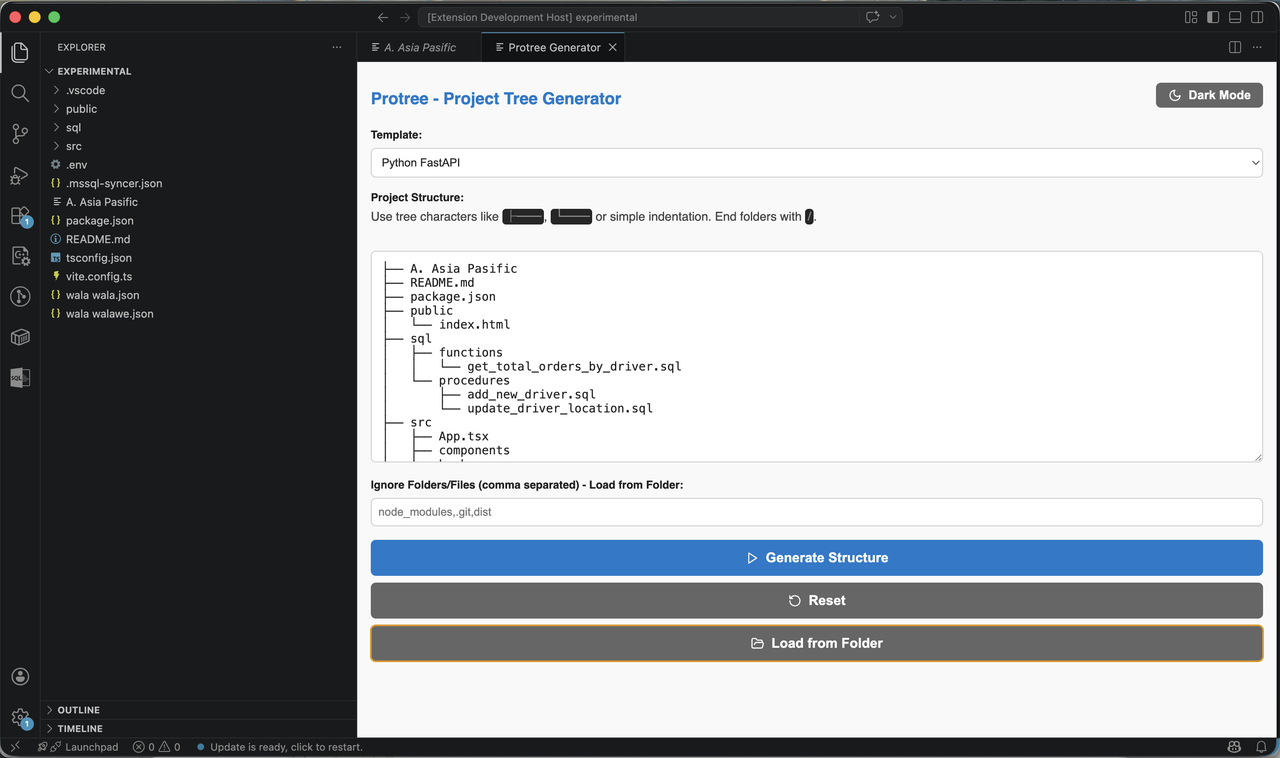 Protree Screenshot