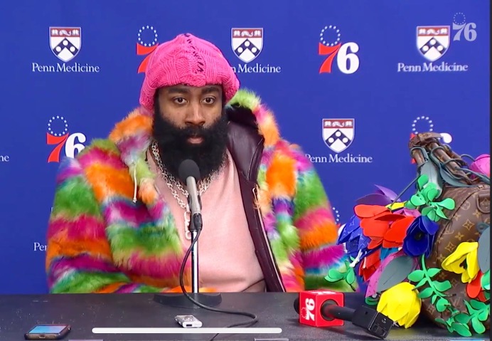 James Harden Christmas outfit