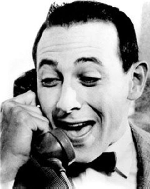 On the phone to Pee Wee