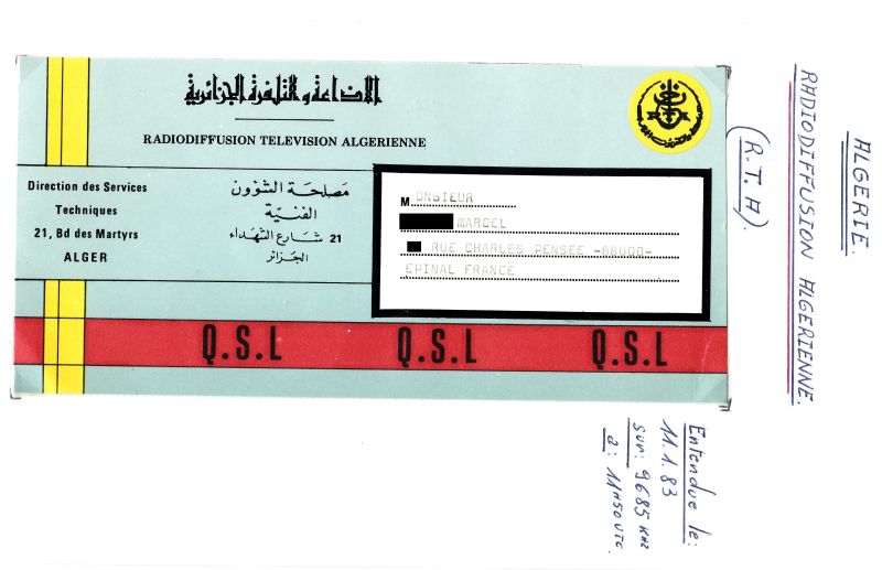 QSL RTA (Algérie) QSL-RTA-Alg-rie