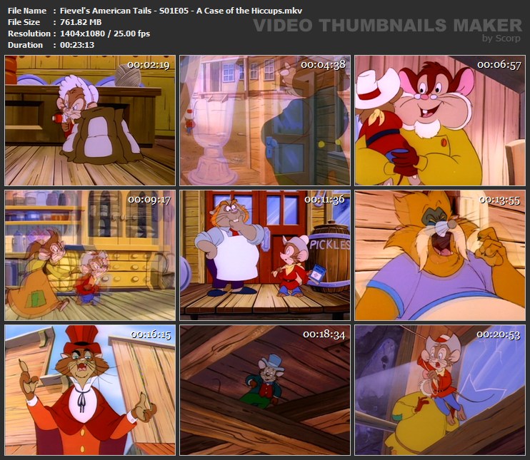 Fievel's American Tails - S01E05 - A Case of the Hiccups.mkv