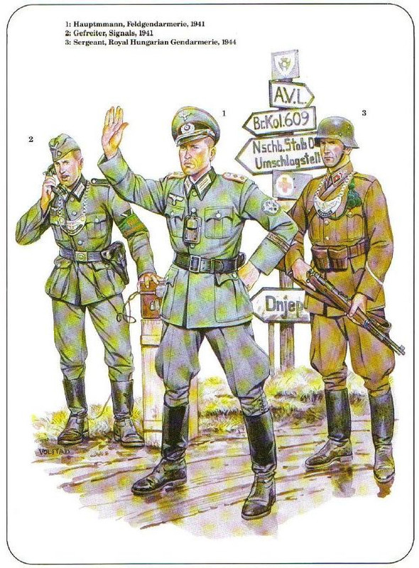 Uniformes de la Feldgendarmerie