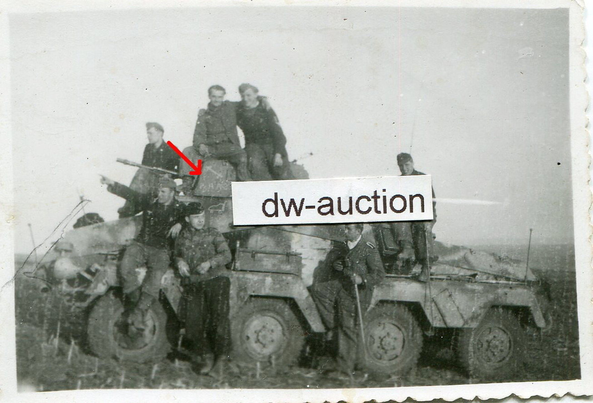 8-Rad Panzerspähwagen in Ungarn 1944 mit Kennung