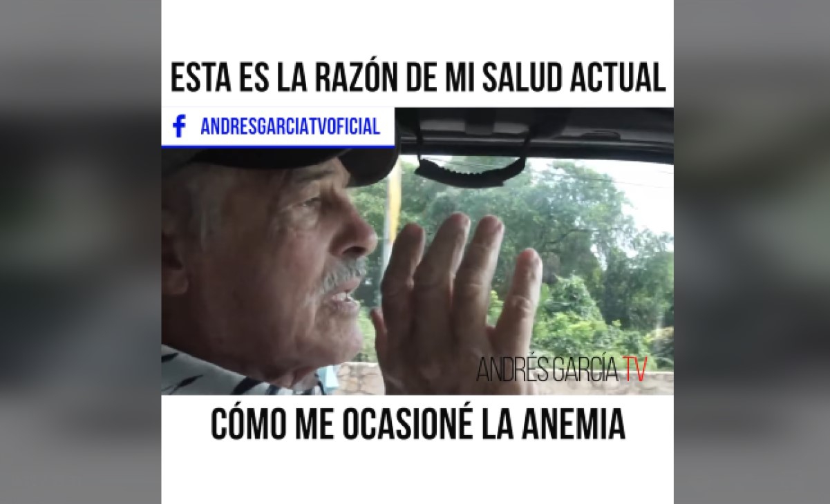 Andrés García fue hospitalizado y recibe transfusiones de sangre