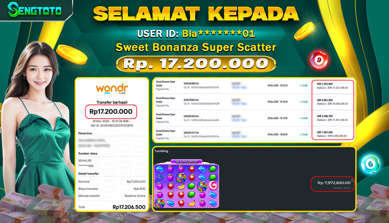 BUKTI PEMBAYARAN SLOT SWEET BONANZA SUPER SCATTER