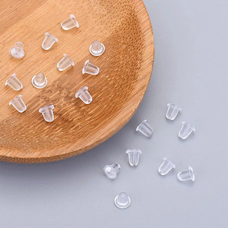 mariposa tapon de silicona antideslizante para aretes