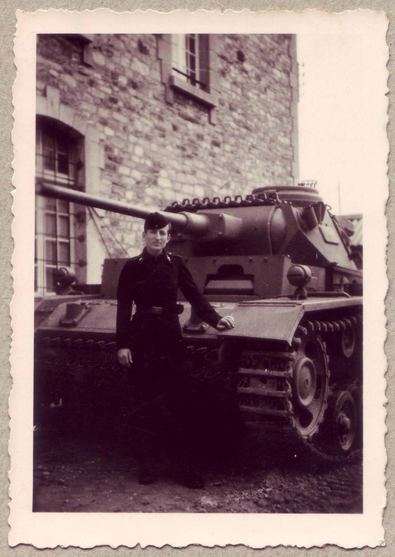 Foto Wehrmacht Panzermann Panzer III Ausführung J