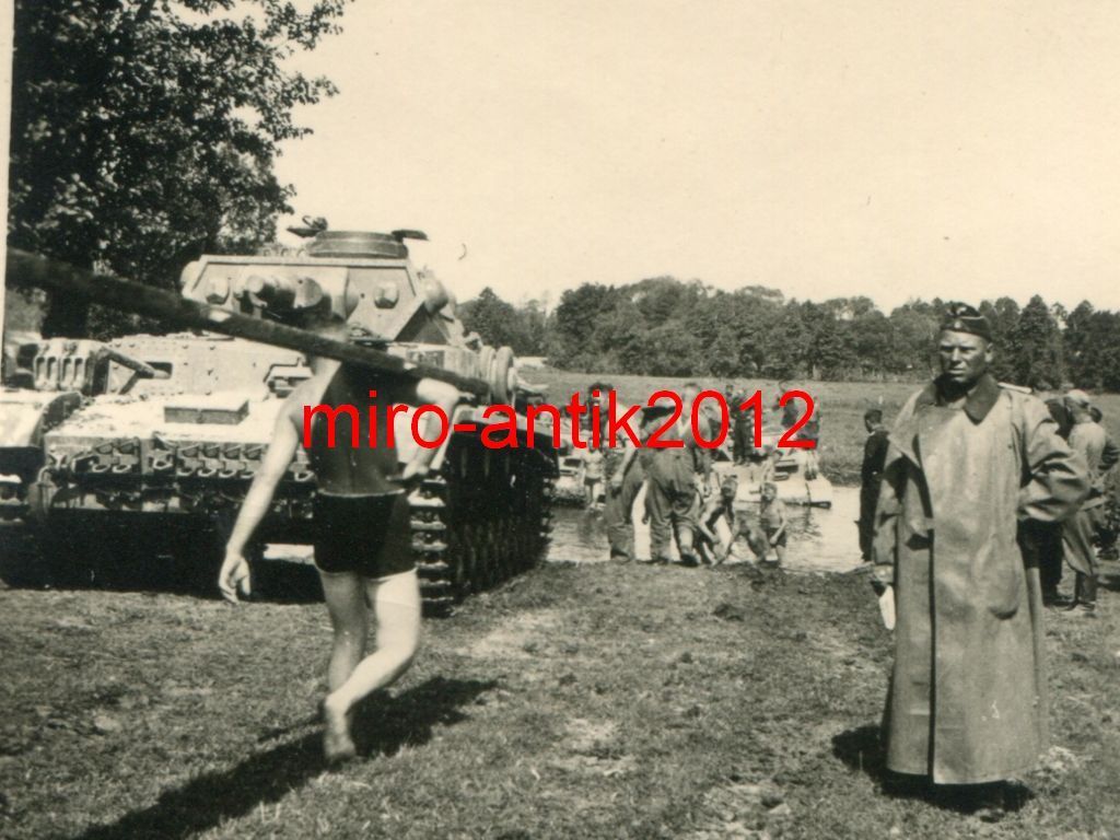 Foto, Panzer-Regiment 39, Panzer IV, Flussüberga