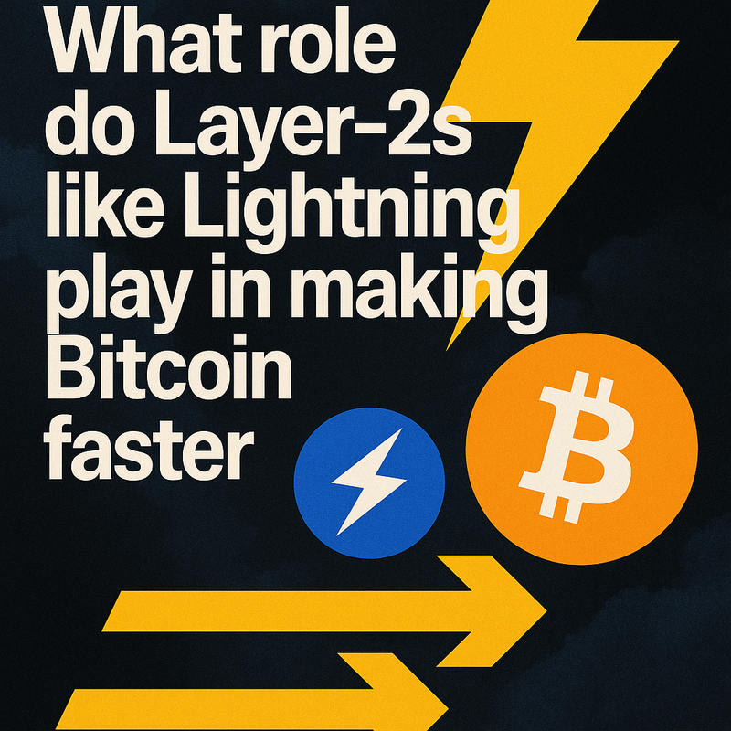 What role do Layer‑2s like Lightning play in making Bitcoin faster