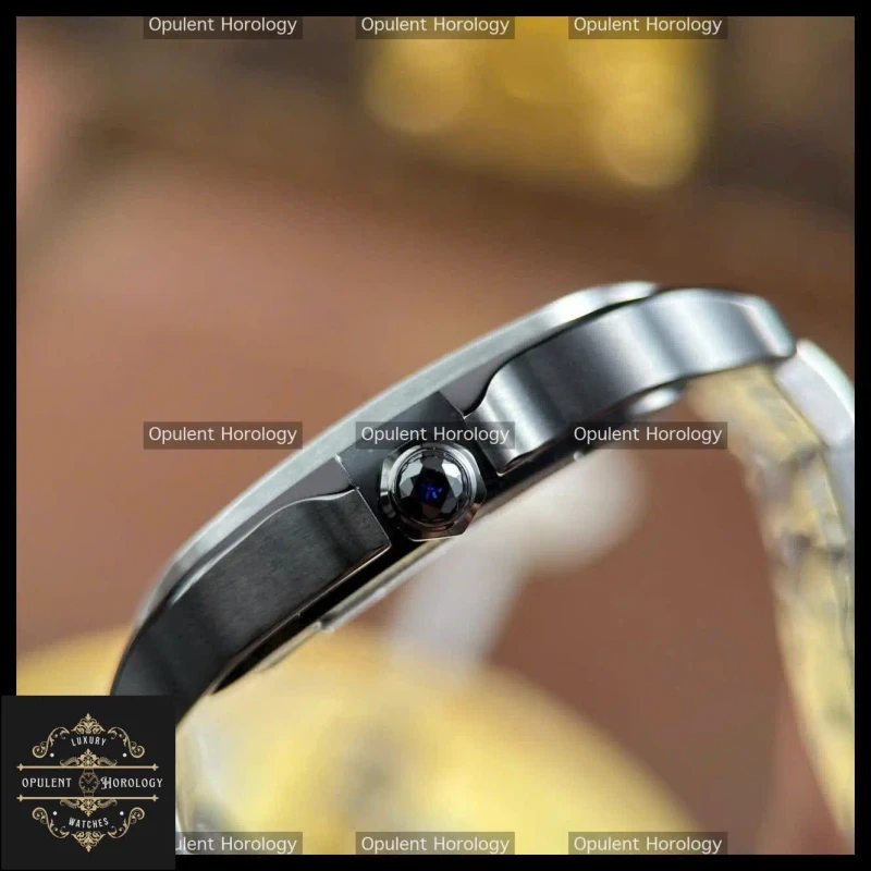 Cartier Santos Skeleton Replica 1:1 Watch Black Bezel 39.8mm Manual Winding Movement