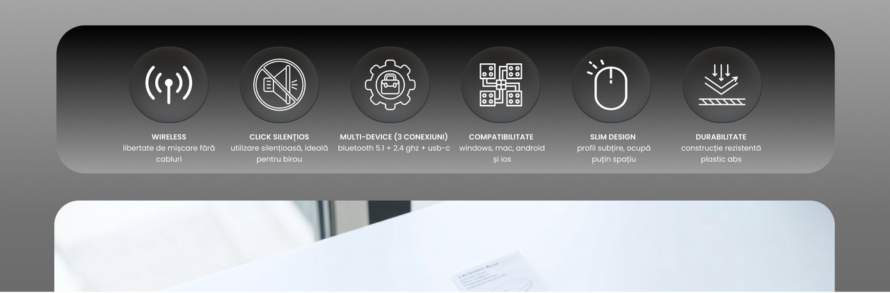 Mouse Wireless NETSTAT - vedere generala