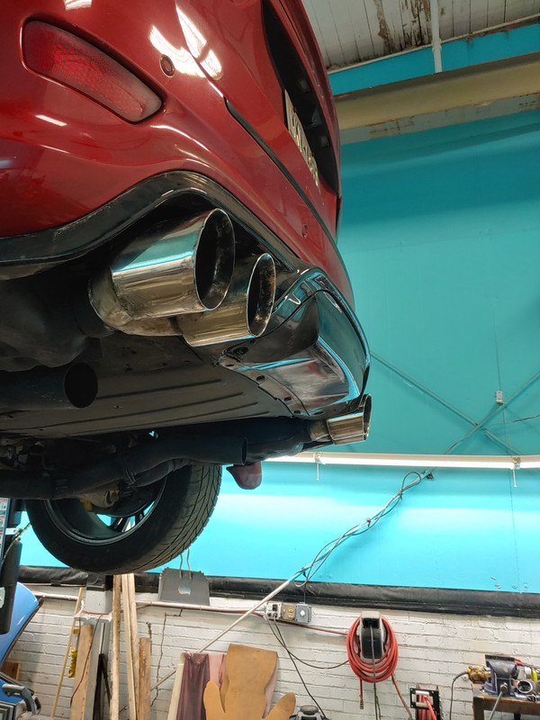 Larger exhaust tips Jeep TrackHawk Forum