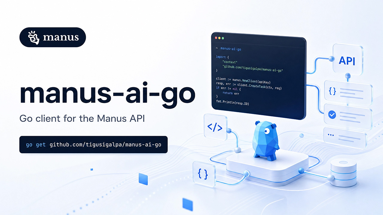 Manus API Golang SDK