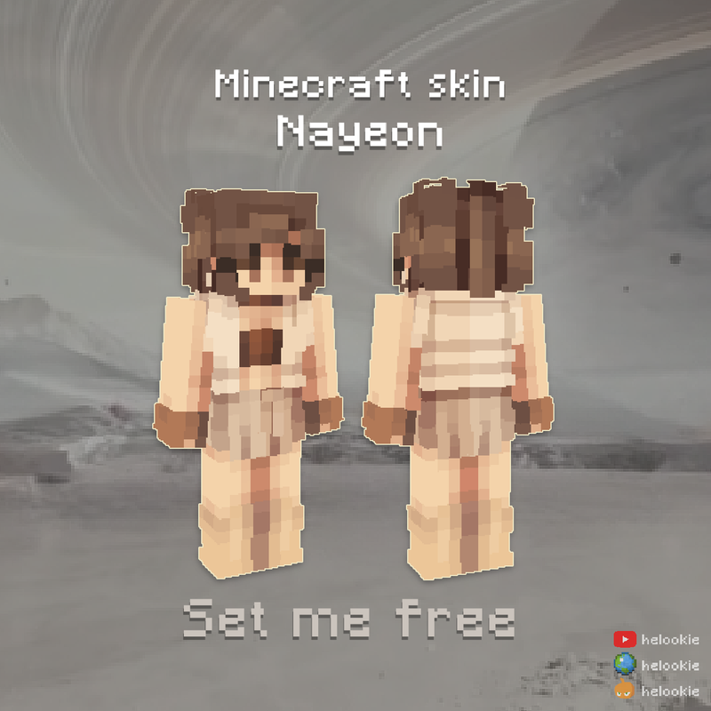 ⌜ set me free ⌝ | Nayeon | Twice | 나연 Minecraft Skin