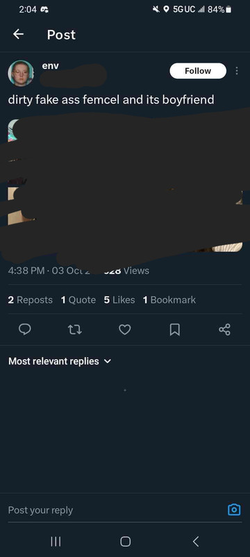 him posting me + my bfs faces on twt (doxxing)