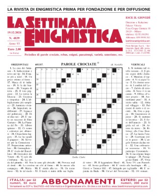 La Settimana Enigmistica N.4839 - 19 Dicembre 2024