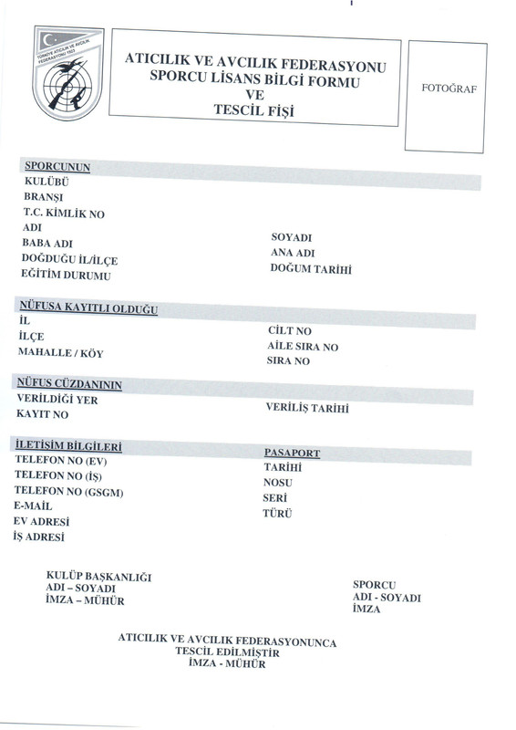 LÄ° SANS tescil fi ÅŸi bo ÅŸ - Page 1
