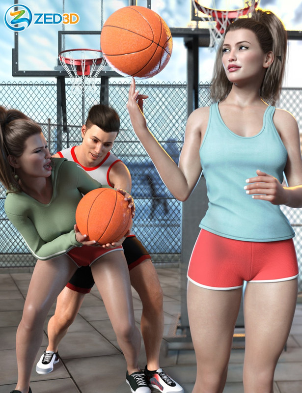 z shooting hoops scene and poses for genesis 8 00 main daz3d