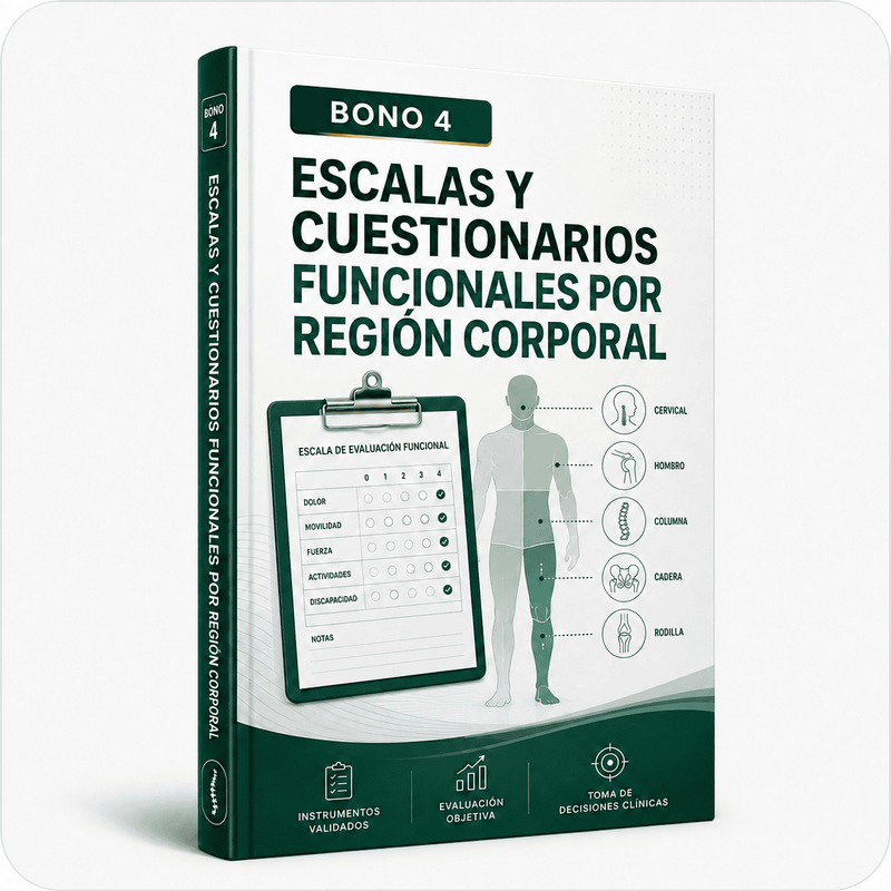 Portada del bono: Escalas y Cuestionarios Funcionales por Región Corporal