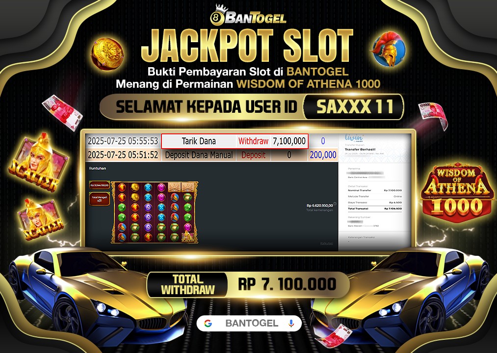 BUKTI JACKPOT LUNAS BANTOGEL