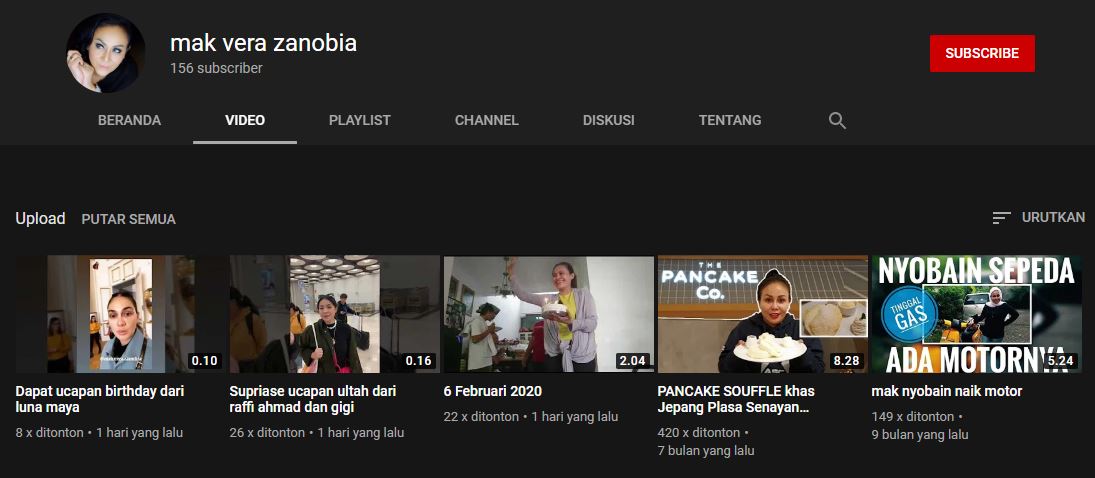 Channel YouTube Mak Vera