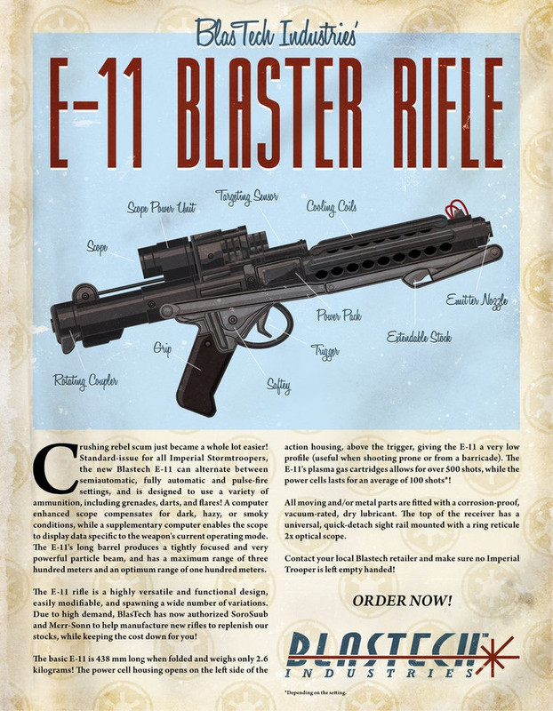 Stormtrooper blaster poster