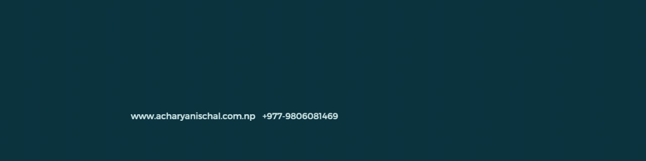 Nischal Acharya Banner