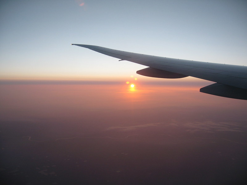 Ilustrasi sayap pesawat terbang