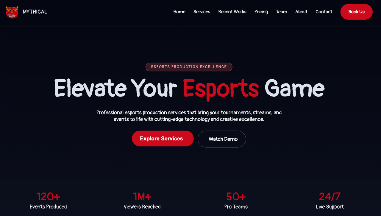 Mythical Esports – Official Website