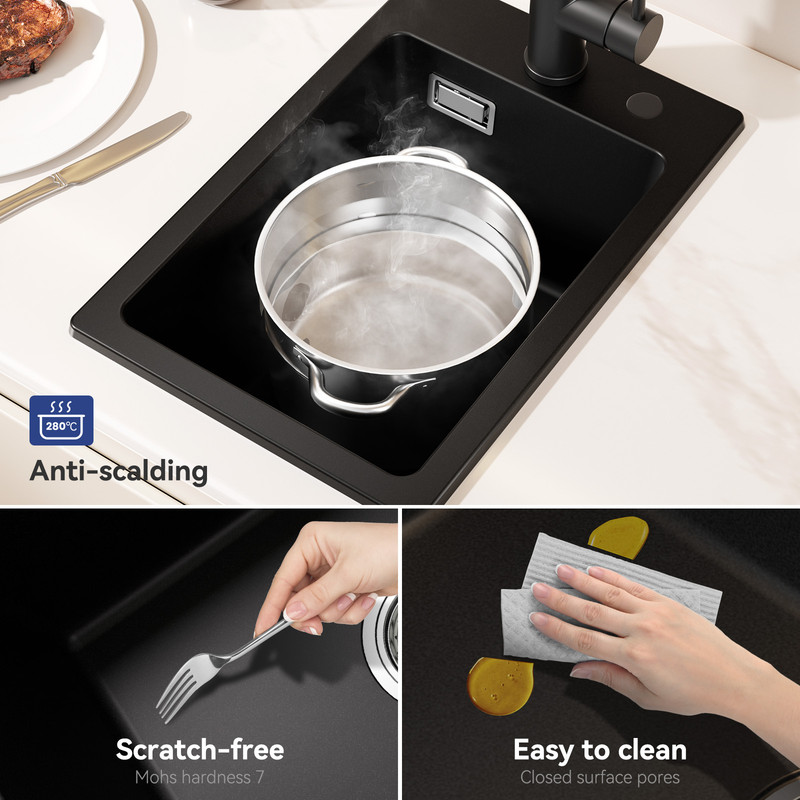 D&L Granit 55881 AWZ - Supporto per ombrellone, in granito, 35 kg, 45 x 45 x 6,5 cm, ruote