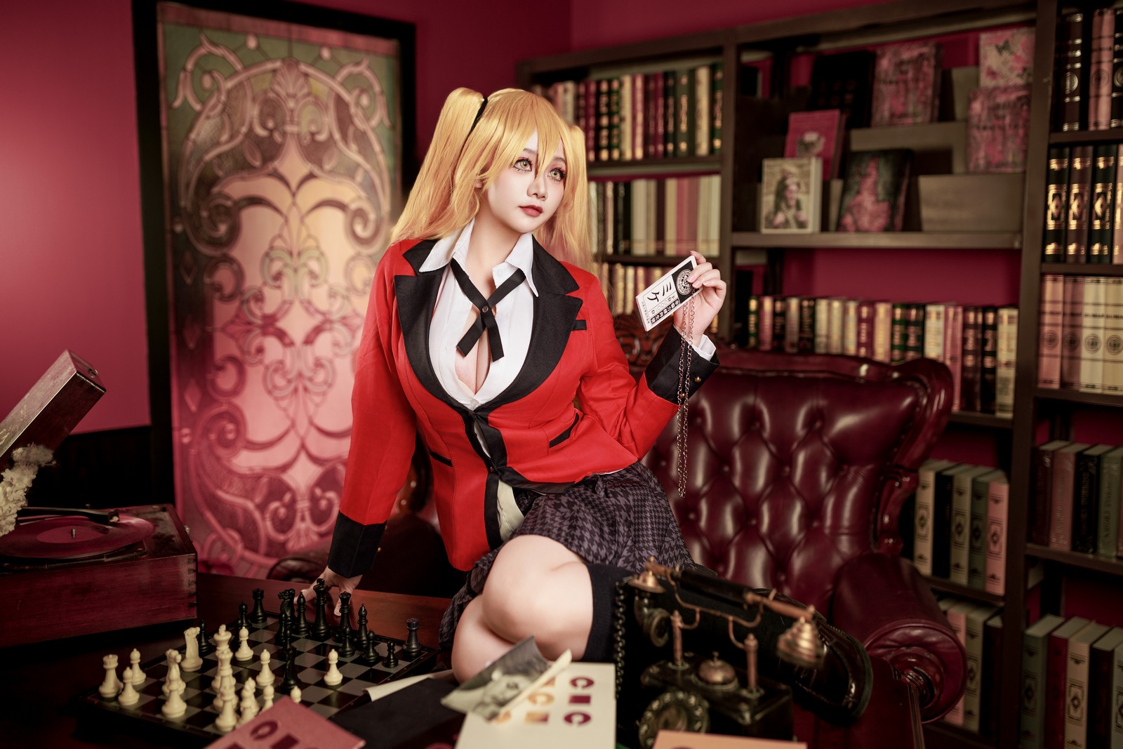 阿雪雪写真狂赌之渊·早乙女芽亚里 制服Cosplay（89P+1V / 2.05G）高清图集插图9