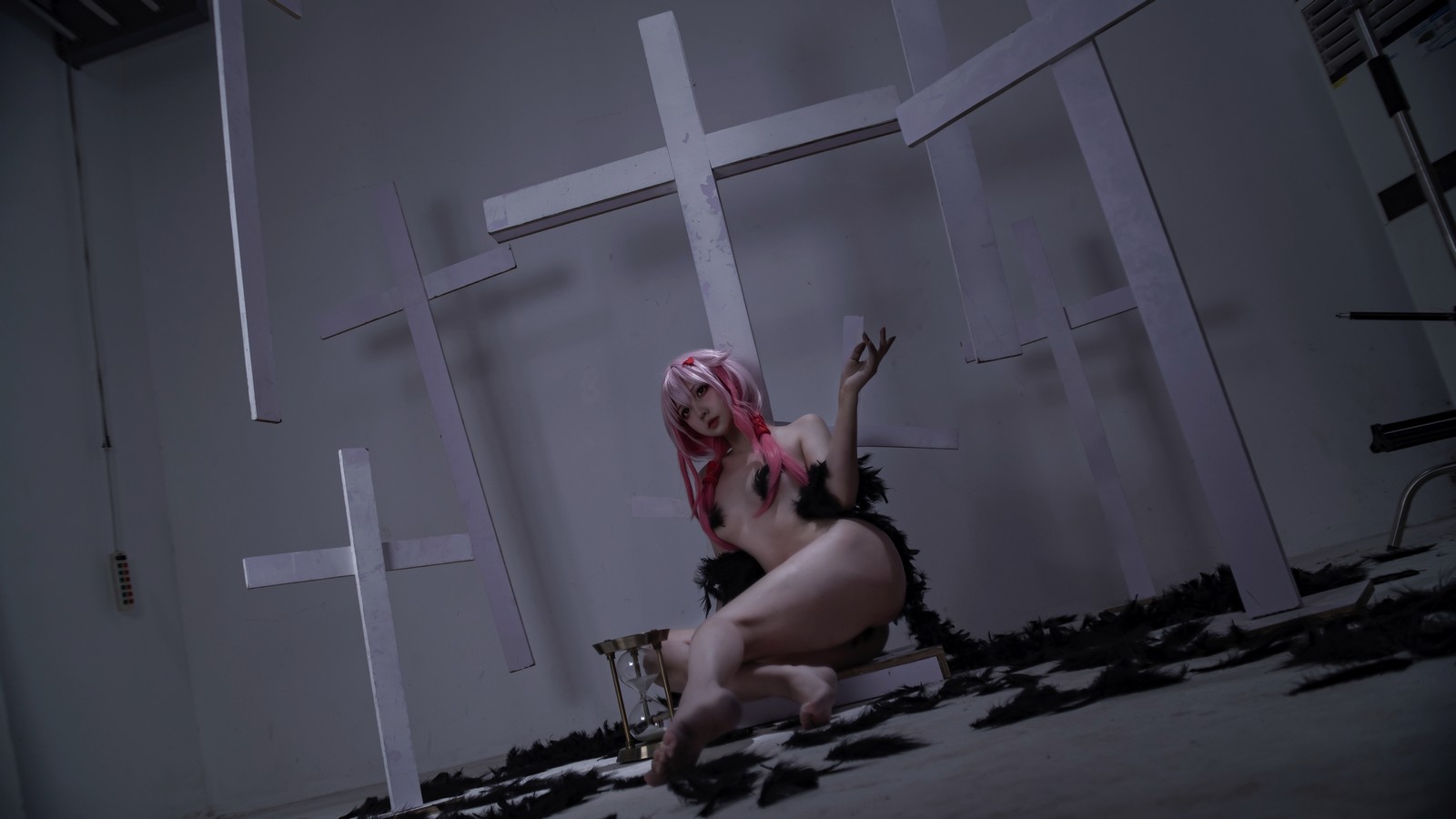 小和甜酒 Cosplay 黑羽 高清写真图集 [9P-61MB]插图7