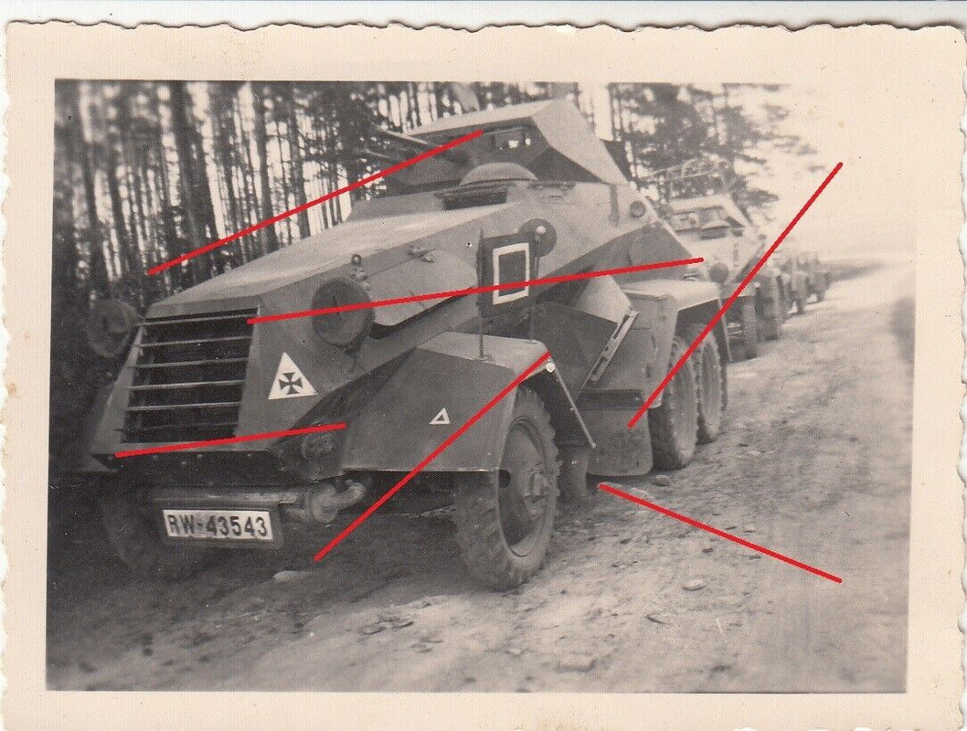 Orig.Foto Panzer-Spähwagen Sdkfz Sechsrad Funkwagen Berlin 1939 Kennzeichen