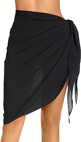 Women's Sarong Chiffon Coverups Bathing Suit Wrap Skirt Long Swimsuit Beach Wear - Picture 7 of 66
