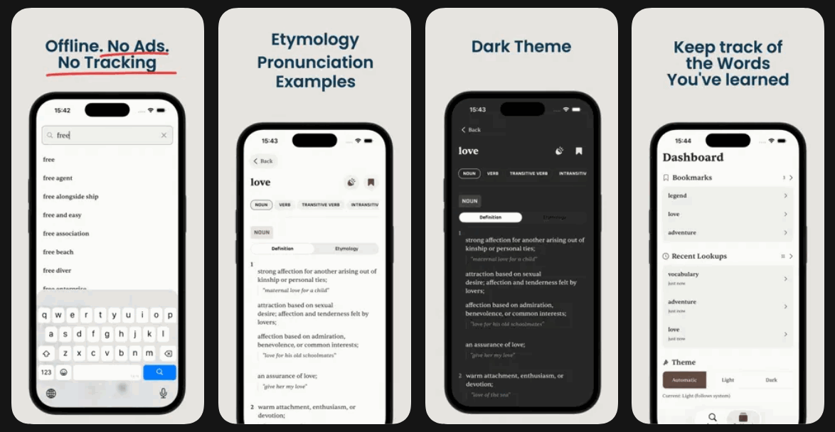 Ứng dụng từ điển tiếng Anh offline đang miễn phí trên iOS