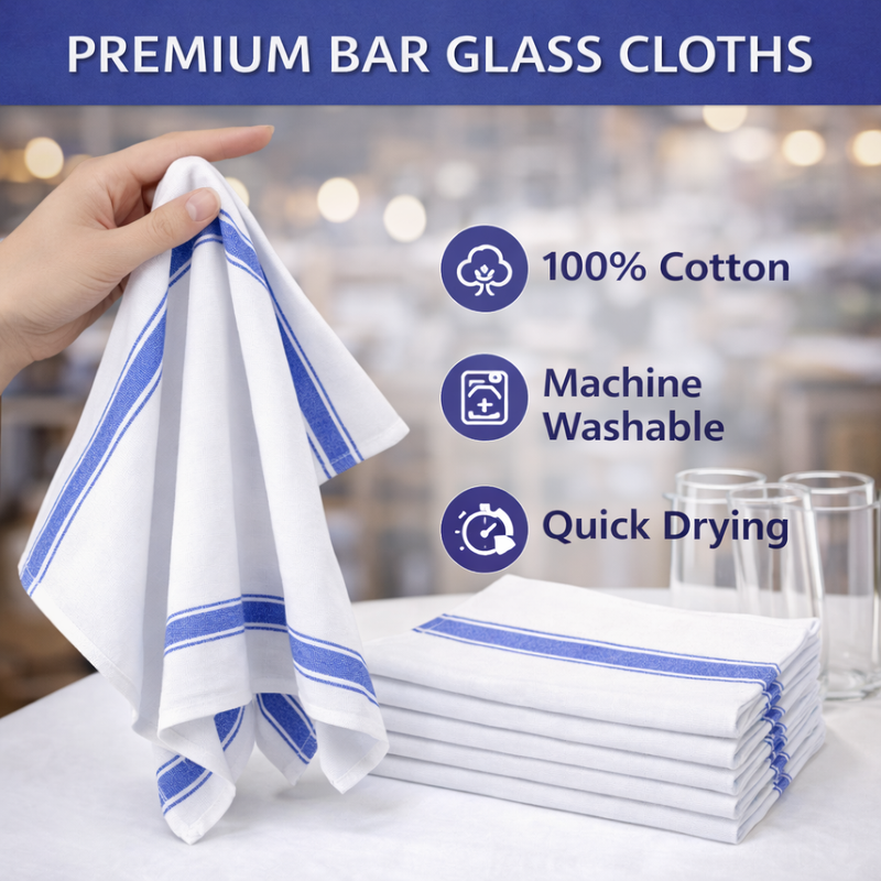 Linen Glass Cloths Pack of 10