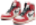 black, white & red pair of jordans