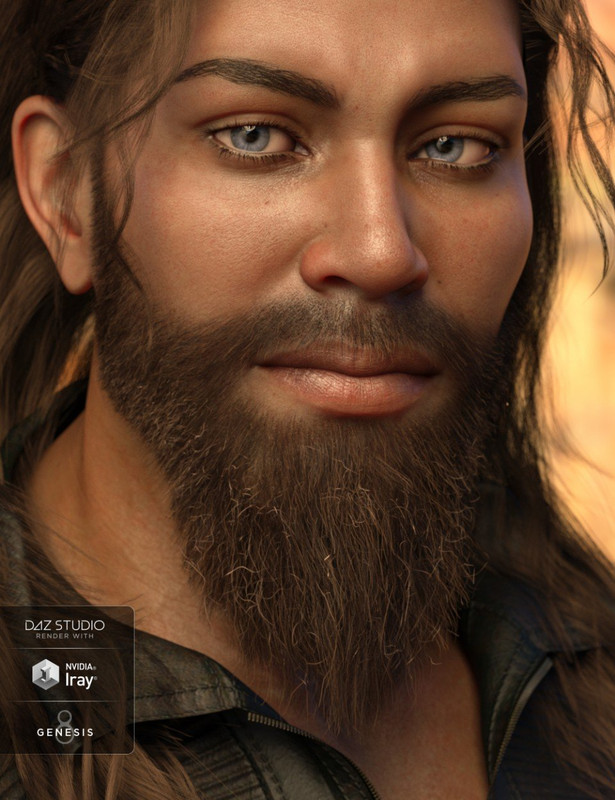 Ashan Beard for Genesis 8 Male