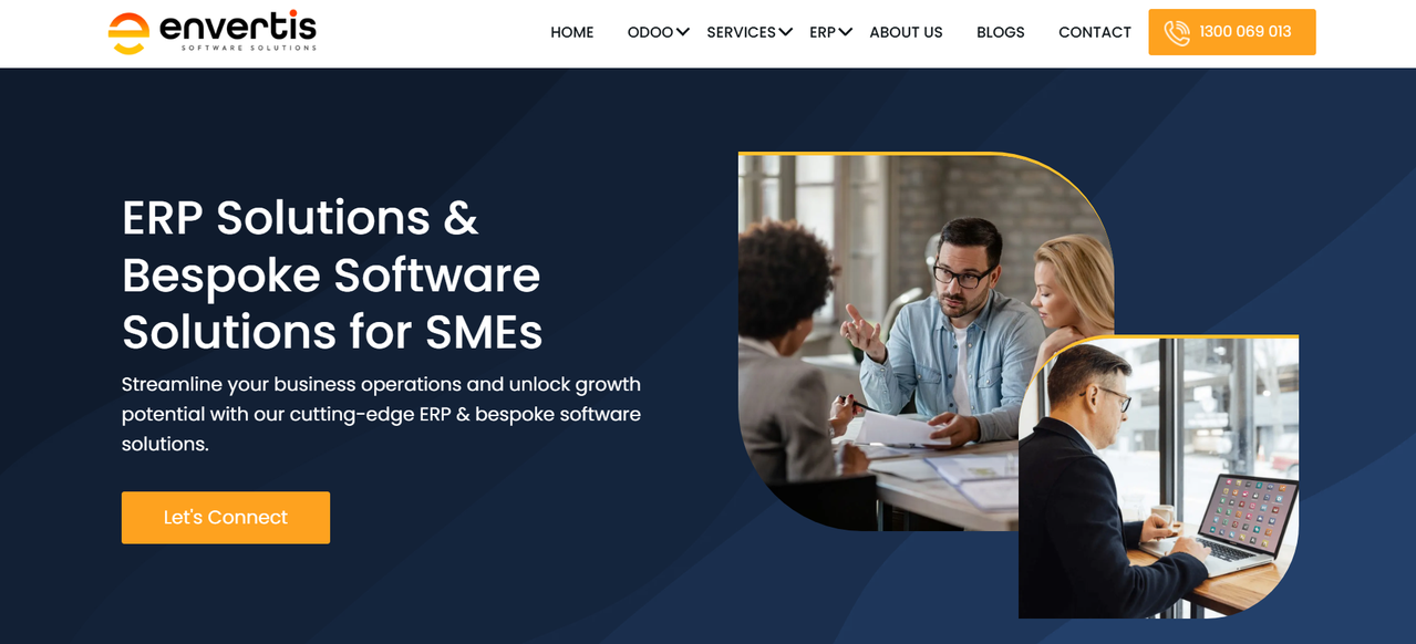 Odoo Development Company in Australia Envertis (Vision & Solutions Pty Ltd)